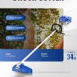 Wild Badger Power 26cc Weed Wacker Gas Powered, String Trimmer/Edger, Pole Saw, Hedge Trimmer and Brush Cutter Blade