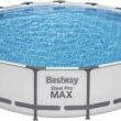Bestway 15ft Above Ground Pool Set | Steel Pro MAX Pool with Pump, Filter & Ladder