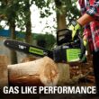 Greenworks 80V 18" Brushless Cordless Chainsaw, 2.0Ah Battery and Rapid Charger Included