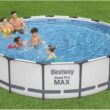 Bestway 15ft Above Ground Pool Set | Steel Pro MAX Pool with Pump, Filter & Ladder