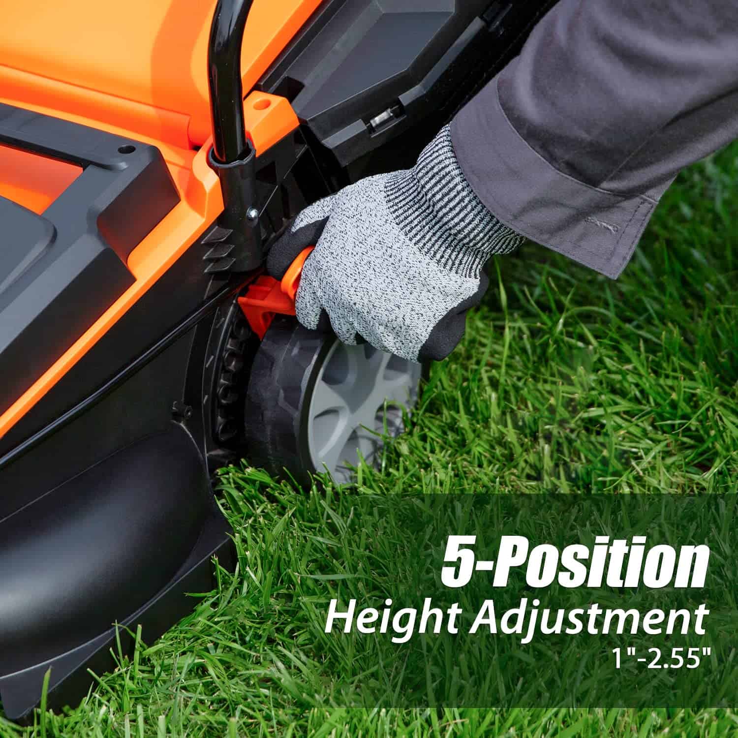 LawnMaster CLM2413A Cordless 13-Inch Lawn Mower 24V Max with 2X4.0Ah Battery and a Charger LawnMaster CLM2413A Cordless 13-Inch Lawn Mower 24V Max with 2X4.0Ah Battery and a Charger - Image 7
