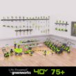 Greenworks 40V (120 MPH / 500 CFM / 75+ Compatible Tools) Cordless Axial Leaf Blower, 2.5Ah Battery and Charger Included