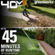 Greenworks 40V Cordless String Trimmer and Leaf Blower Combo Kit, 2.0Ah Battery and Charger Included Greenworks 40V Cordless String Trimmer and Leaf Blower Combo Kit, 2.0Ah Battery and Charger Included