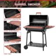 Royal Gourmet CC1830V 30 Barrel Charcoal Grill with Wood-Painted Side Front Table, 627 Square Inches Cooking Space, Black Royal Gourmet CC1830V 30 Barrel Charcoal Grill with Wood-Painted Side Front Table, 627 Square Inches Cooking Space, Black