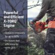 Husqvarna 135 Mark II Gas Powered Chainsaw, 38-cc 2.1-HP, 2-Cycle X-Torq Engine, 16 Inch Chainsaw with Automatic Oiler