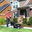 Yard Force Self Propelled Lawn Mower Briggs & Stratton 150cc Gas Engine 22-inch Steel Deck 3-in-1 Mulch