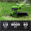 Greenworks 40V 13-Inch Cordless String Trimmer / Edger (Gen 2), 2.0Ah USB Battery and Charger Included