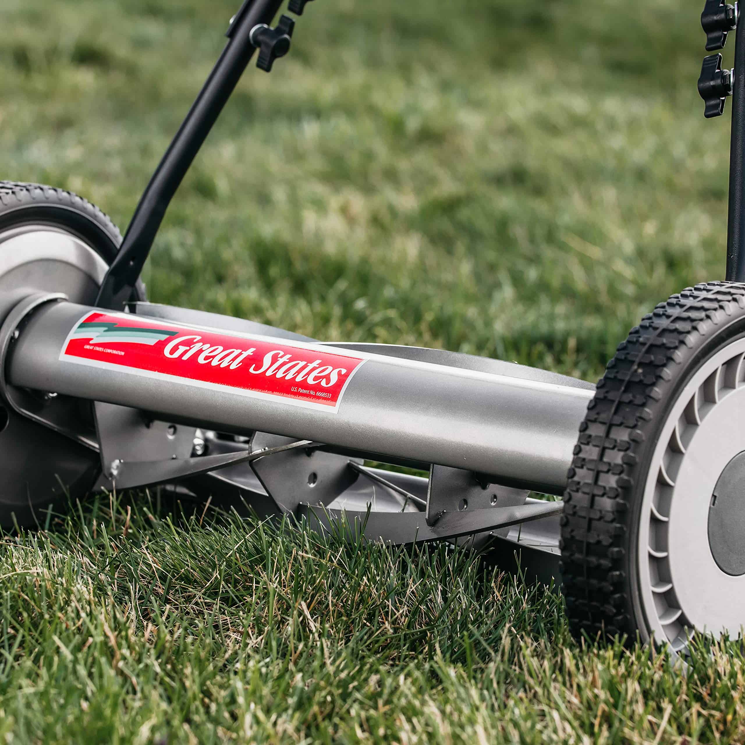 Great States 815-18 18-Inch 5-Blade Push Reel Lawn Mower, 18-Inch, 5-Blade, Grey Great States 815-18 18-Inch 5-Blade Push Reel Lawn Mower, 18-Inch, 5-Blade, Grey - Image 3