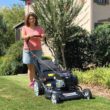 Yard Force Self Propelled Lawn Mower Briggs & Stratton 150cc Gas Engine 22-inch Steel Deck 3-in-1 Mulch