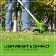 Greenworks 40V 13-Inch Cordless String Trimmer / Edger (Gen 2), 2.0Ah USB Battery and Charger Included