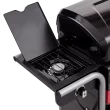 Charbroil Gas2Coal 3-Burner Hybrid Combo Gas & Charcoal Grill Cabinet with Side Burner, Red & Black