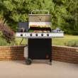 Charbroil Performance Series 4-Burner Propane Gas Grill Cart with Side Burner