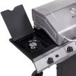 Charbroil Performance Series 4-Burner Propane Gas Grill Cart with Side Burner