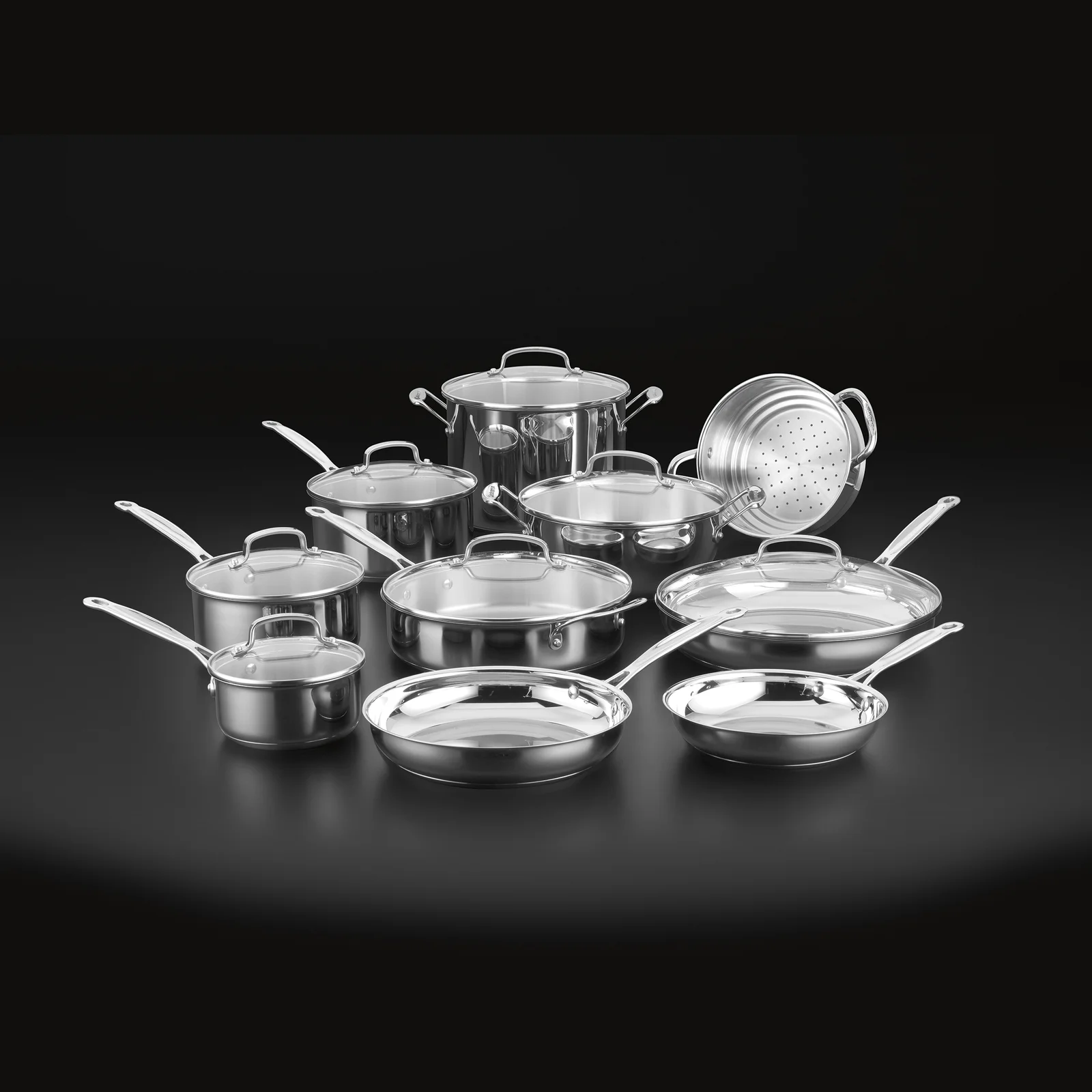 Cuisinart Chef's Classic 17 Piece Stainless Steel Cookware Set Cuisinart Chef's Classic 17 Piece Stainless Steel Cookware Set - Image 6