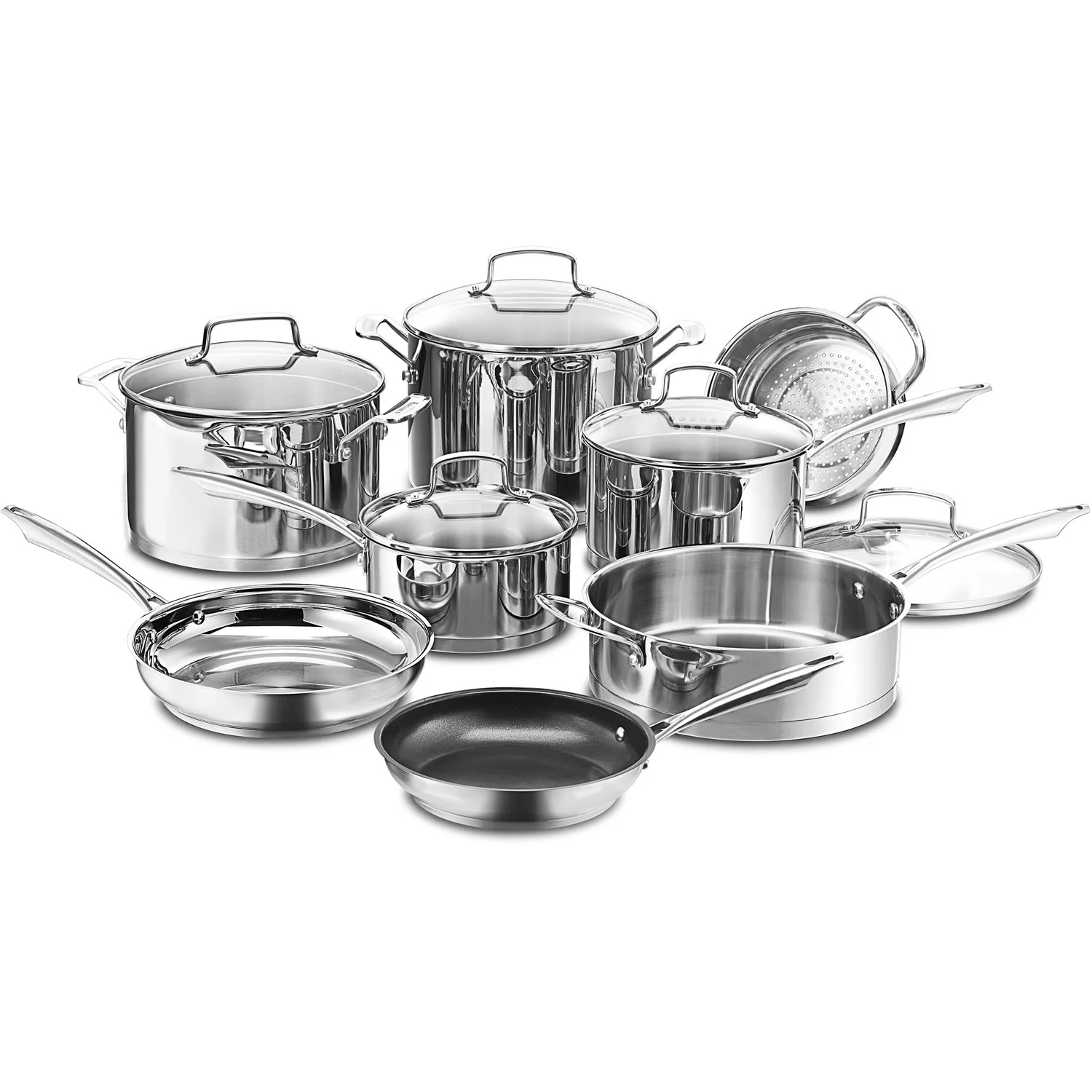 Cuisinart Professional Series 13 Piece Stainless Steel Cookware Set Cuisinart Professional Series 13 Piece Stainless Steel Cookware Set