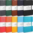 Huhuhero 10 Colors Lined Notebook Journal for Women Men, 120GSM 128 Pages Thick Paper Hardcover Notebooks