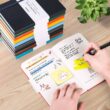 Huhuhero 10 Colors Lined Notebook Journal for Women Men, 120GSM 128 Pages Thick Paper Hardcover Notebooks