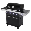 Monument Grills 4-Burner Liquid Propane 60000 BTU Gas Grill Stainless with Side Burner