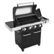 Monument Grills 4-Burner Liquid Propane 60000 BTU Gas Grill Stainless with Side Burner