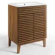 Modway Render Bathroom Vanity by Modway Walnut/White