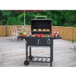 Royal Gourmet 24" Barrel Charcoal Grill with Side Shelves
