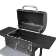 Royal Gourmet 24" Barrel Charcoal Grill with Side Shelves