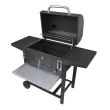 Royal Gourmet 24" Barrel Charcoal Grill with Side Shelves