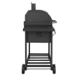 Royal Gourmet 24" Barrel Charcoal Grill with Side Shelves