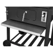Royal Gourmet 24" Barrel Charcoal Grill with Side Shelves