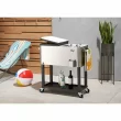 Trinity 100 Quarts Wheeled Serving Station/Cart , Stainless Steel/Dark Bronze