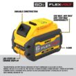 DEWALT FLEXVOLT 20V/60V MAX Lithium-Ion 6.0Ah Battery Pack (2 Pack)