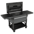 Keter 89.8 Quarts Wheeled Serving Station/Cart , Gray/Light Gray