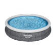 Bestway Fast Set 12’ x 30” Inflatable Round Soft Sided Above Ground Pool Set