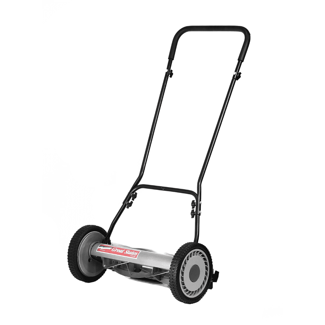 Great States 815-18 18-Inch 5-Blade Push Reel Lawn Mower, 18-Inch, 5-Blade, Grey Great States 815-18 18-Inch 5-Blade Push Reel Lawn Mower, 18-Inch, 5-Blade, Grey