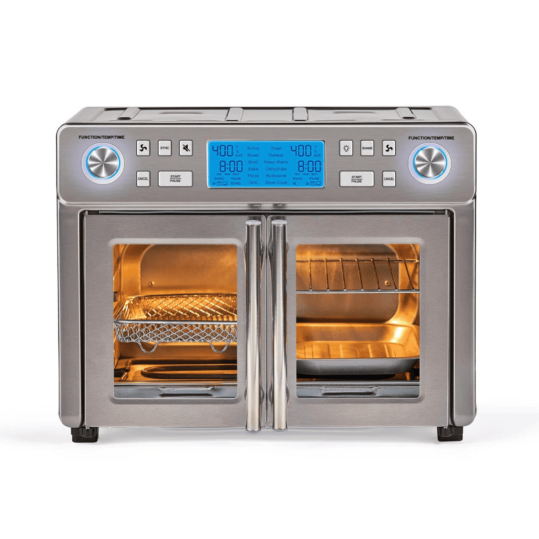 Emeril Lagasse Dual Zone 360 Air Fryer Oven Combo with French Door, 25 QT Extra Large, Cook Two Foods in Different Ways Emeril Lagasse Everyday French Door 360 Air Fryer