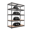 HOMEDANT Z-beam 5 Tier Laminated Heavy Duty Garage Storage Adjustable, 47.7