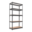 HOMEDANT 5 Tier Storage Shelves Adjustable Laminated Garage Metal Shelving Unit, 35.9