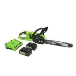 Greenworks 48V (2 x 24V) 16" Brushless Cordless Chainsaw (Great For Tree Felling, Limbing, Pruning, and Firewood / 125+ Compatible Tools)