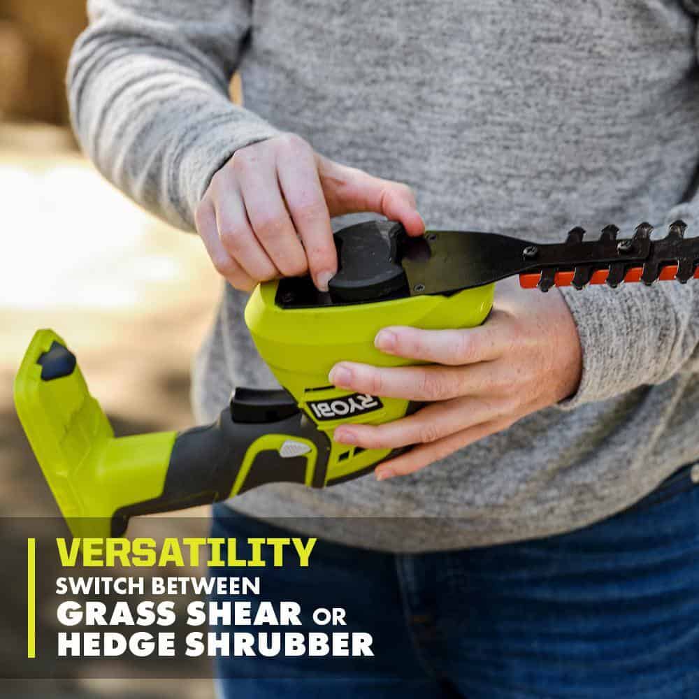 RYOBI P2908BTL ONE+ 18V Cordless Grass Shear and Shrubber Trimmer (Tool Only) RYOBI P2908BTL ONE+ 18V Cordless Grass Shear and Shrubber Trimmer (Tool Only) - Image 7