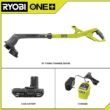RYOBI PCLST01K ONE+ 18V 10 in. Cordless Battery String Trimmer/Edger with 2.0 Ah Battery and Charger
