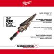 MILWAUKEE 48-89-9254 SHOCKWAVE Impact Duty Step Bit 3 Piece Set (#1, #2, #4)