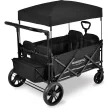 Wonderfold Wagon X4 Push and Pull Stroller Wagon - Black