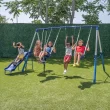 Sportspower Arcadia Metal Swing Set, Blue Dark 01