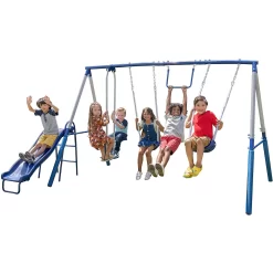 Sportspower Arcadia Metal Swing Set, Blue Dark 01