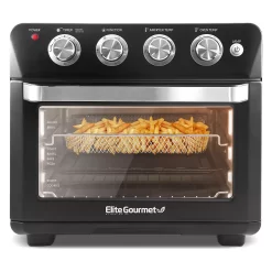 Elite Gourmet Air Fryer Oven (Healthy Crisp, X-Large Capacity) | Less Oil, More Flavor