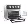 Elite Gourmet Air Fryer Oven (Healthy Crisp, X-Large Capacity) | Less Oil, More Flavor