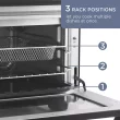 Elite Gourmet Air Fryer Oven (Healthy Crisp, X-Large Capacity) | Less Oil, More Flavor