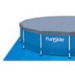 Funsicle P2001536F 15 ft. Round 36 in. Deep Metal Frame Above Ground Pool with Pump, Blue