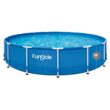 Funsicle P2001536F 15 ft. Round 36 in. Deep Metal Frame Above Ground Pool with Pump, Blue