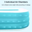 Sineau Inflatable Pool for Kids and Adults,120" X 72" X 22" Oversized Thickened Family Swimming Pool